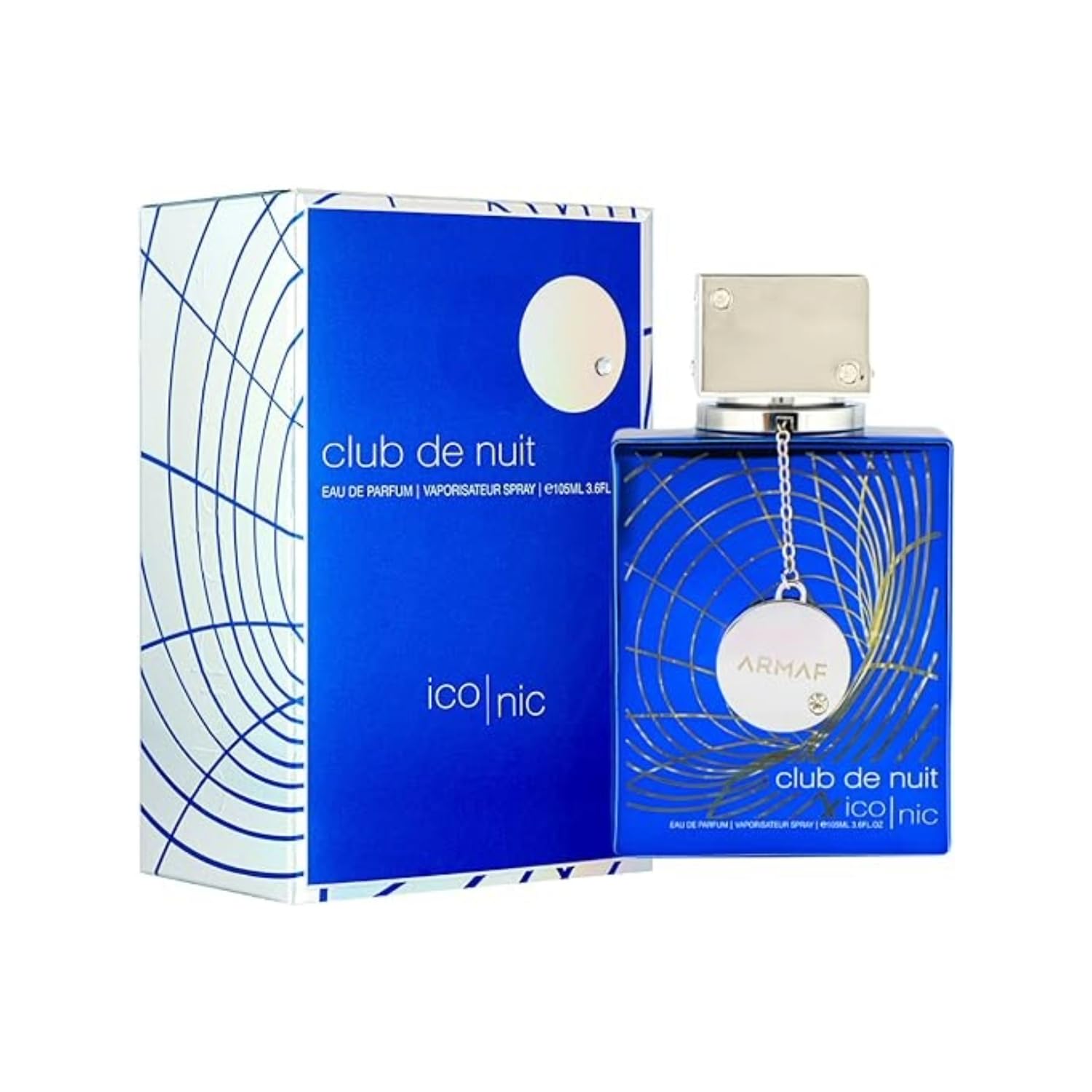 Armaf Club de Nuit Blue Iconic for Men Eau de Parfum Spray, 3.6 Ounce - Annabellen