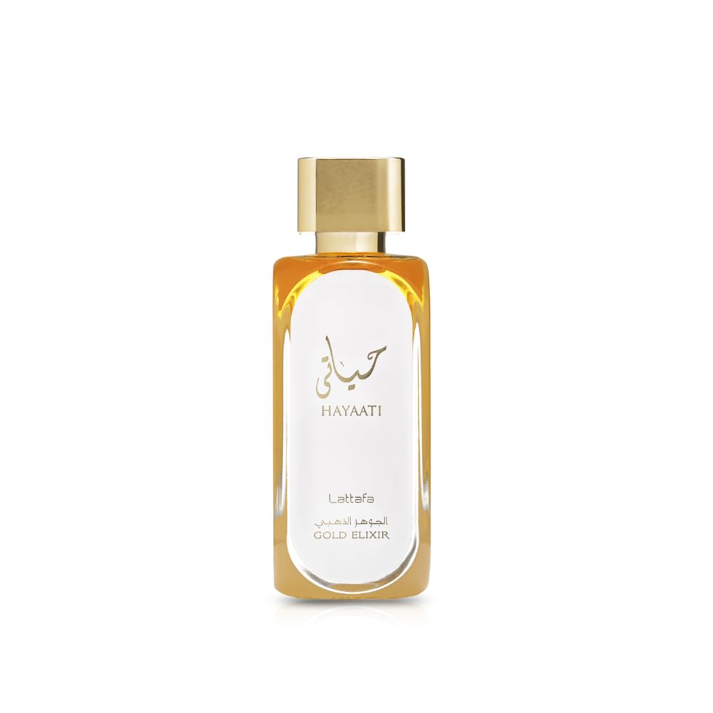 Lattafa Hayaati Gold Elixir Eau De Parfum Spray for Unisex, 3.4 Ounce - Annabellen