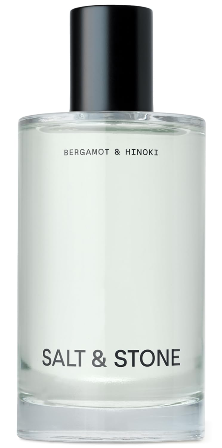 Salt & Stone Body Mist, Bergamot & Hinoki Scent, Skincare Infused Perfume Hair & Body Spray for Women and Men, Hydrating Fragrance with Glycerin and Red Algae, Vegan, Cruelty Free, 3.4 fl oz - Annabellen