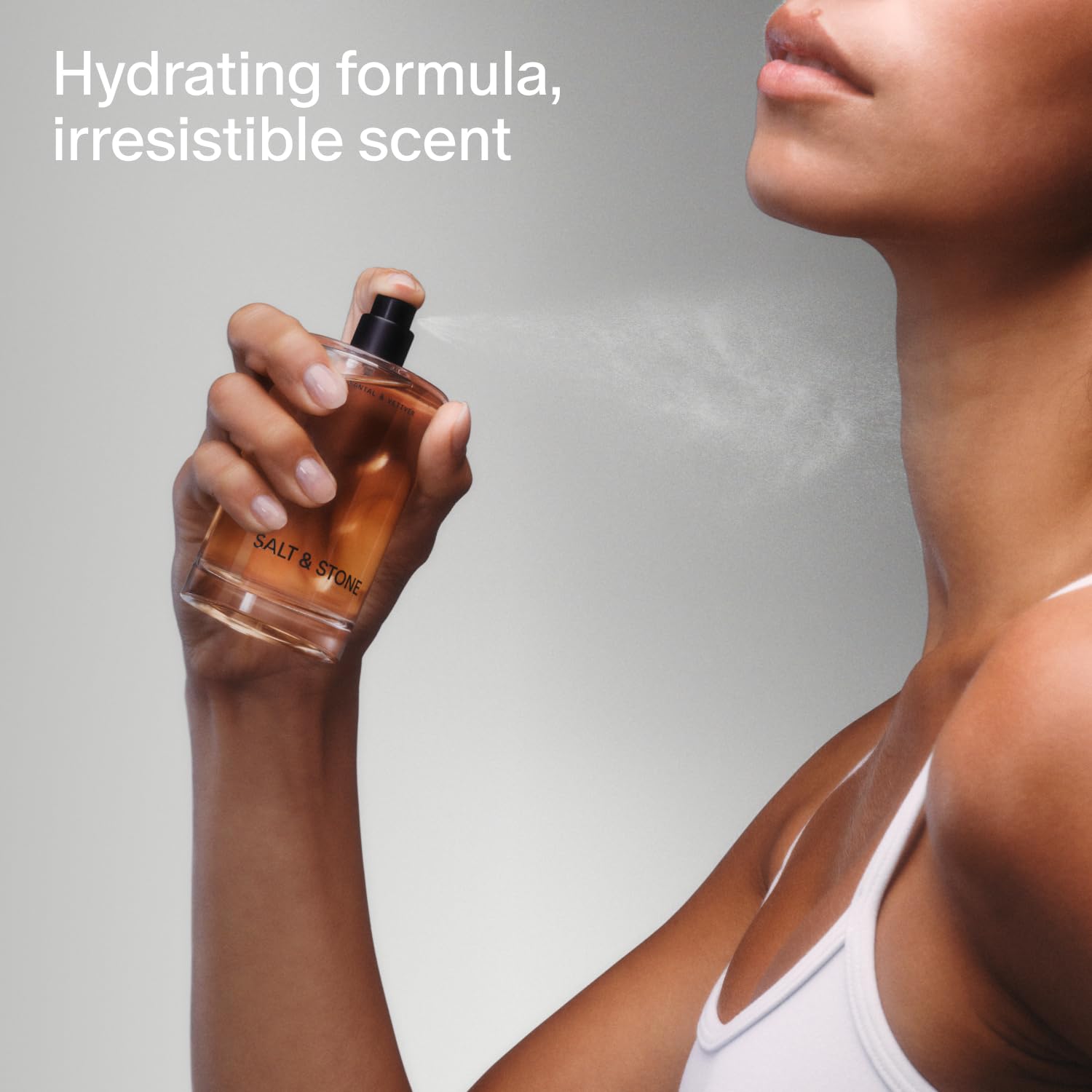 Salt & Stone Body Mist, Bergamot & Hinoki Scent, Skincare Infused Perfume Hair & Body Spray for Women and Men, Hydrating Fragrance with Glycerin and Red Algae, Vegan, Cruelty Free, 3.4 fl oz - Annabellen