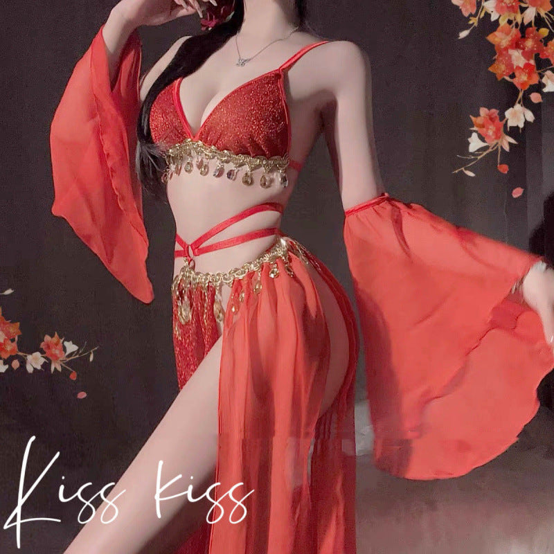 "Charming Red: The Lingerie That Lets You Embrace Your Oriental Mysterious and Sexy Allure"