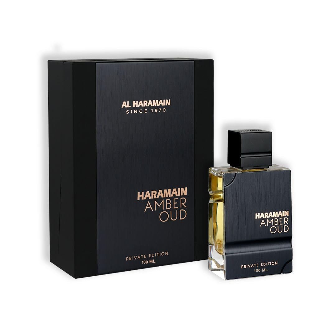 Al Haramain Amber Oud - Private Edition for Unisex - Arabian Perfume for Women and Men - Arabic Long Lasting Fragrance with Bergamot, Vanilla, Musk and Cedarwood - 2 oz EDP Spray - Annabellen