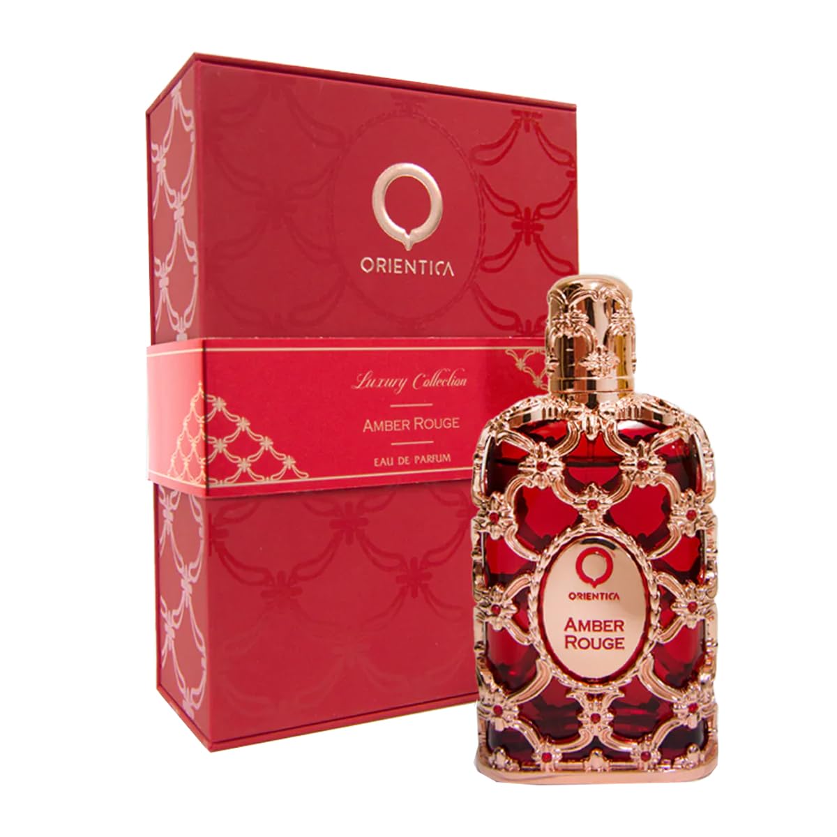 Orientica Luxury Collection Amber Rouge, Eau de Parfum, 80ml, Unisex Fragrance with Jasmine and Amber - Annabellen