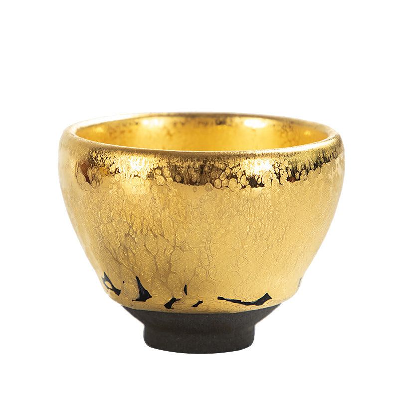 Famous Marigold Gilt Jianzhan Tea Cup – Master Gold Kung Fu Ceramic Teacup