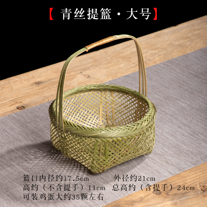 Handmade Bamboo Baskets: Fruit, Egg, Vegetable & Hand Baskets for Home