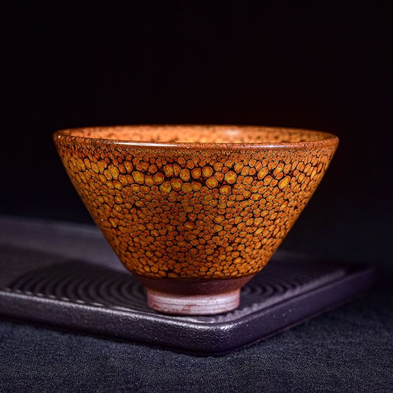 The new Jianyang Jianyao iron tire kiln has become a Jianzhan teacup, a master cup, a handmade wood-fired partridge spot, a Jianzhan cup of tea