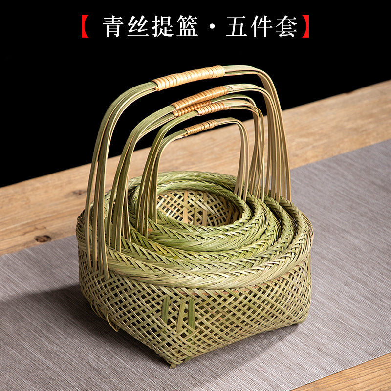 Handmade Bamboo Baskets: Fruit, Egg, Vegetable & Hand Baskets for Home