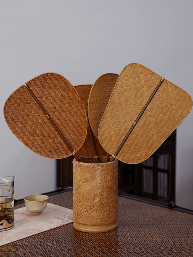 Handmade Bamboo Varnish Fans – Song Dynasty Grate Fans for Tea Ceremony & Dance