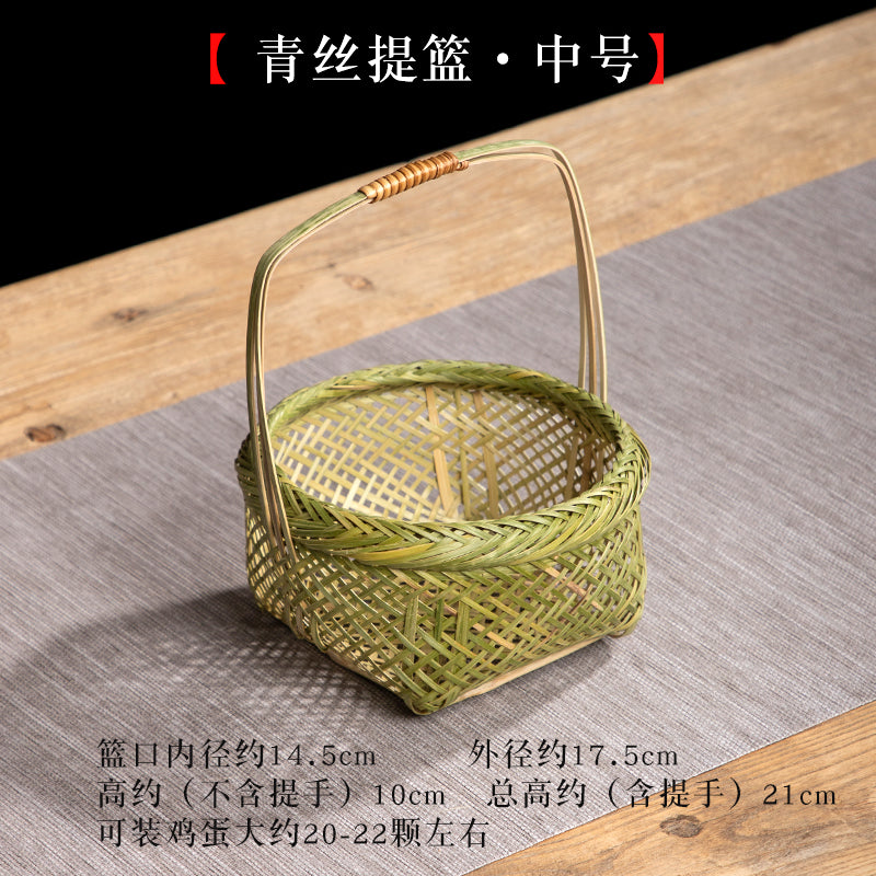 Handmade Bamboo Baskets: Fruit, Egg, Vegetable & Hand Baskets for Home