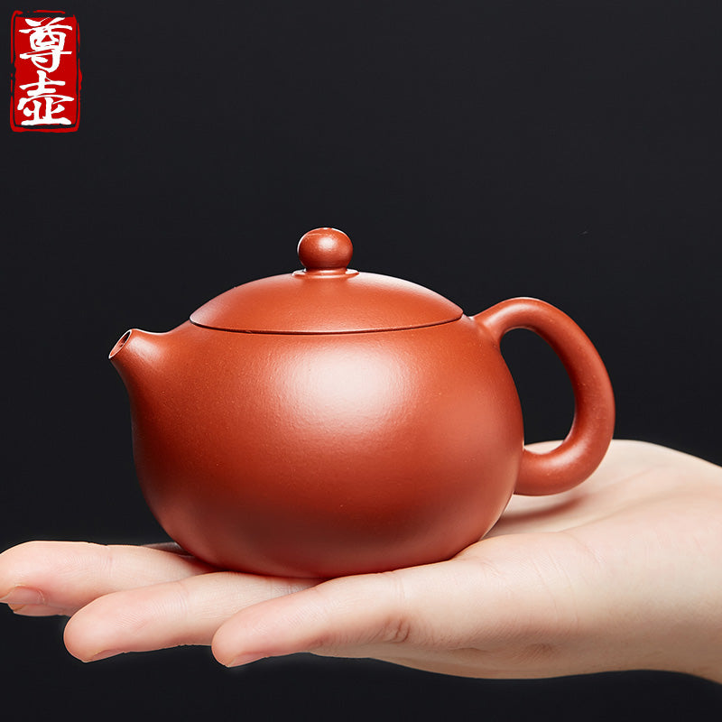 Zun pot, Yixing Dahongpao, purple clay pot, pure handmade Xi Shi pot, teapot, single pot, household ceramics, kung fu tea set