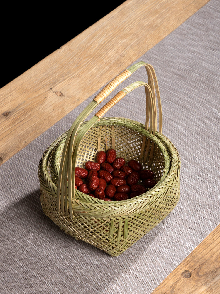 Handmade Bamboo Baskets: Fruit, Egg, Vegetable & Hand Baskets for Home