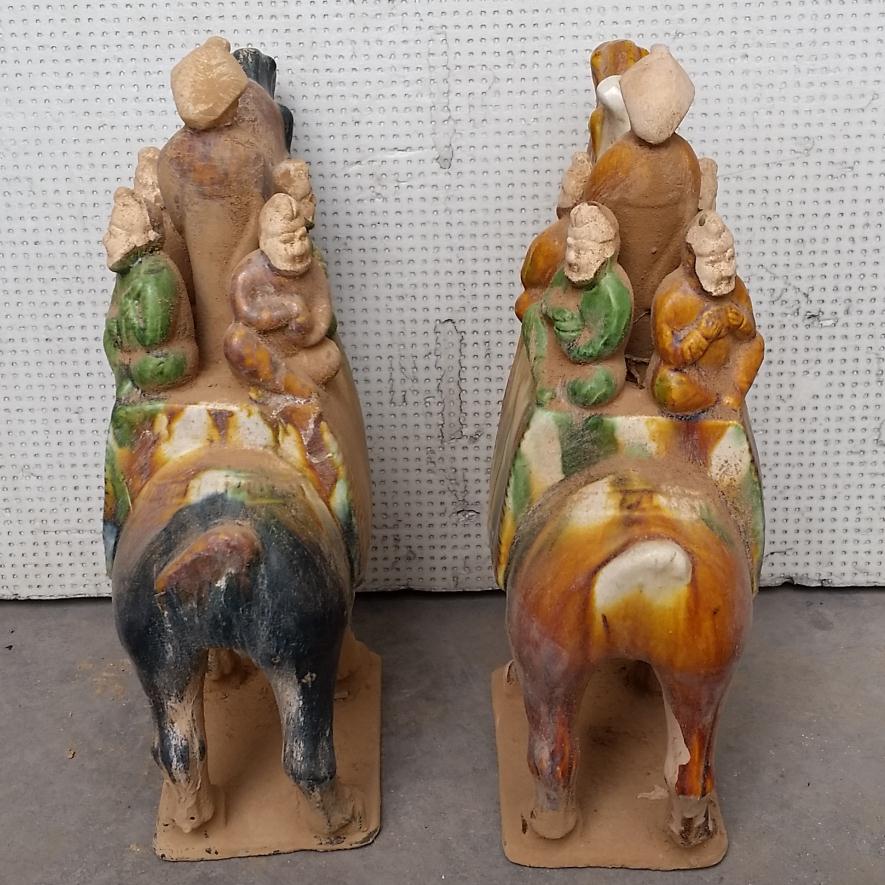 Tang Sancai camel, Zaile five-person camel musical figurines, Hu figurines, teaching equipment, antique collections