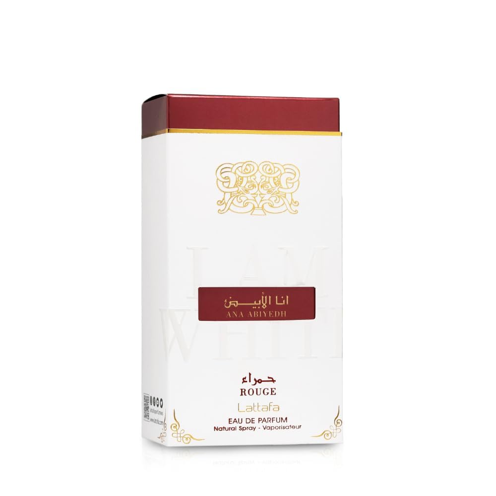 Lattafa Perfumes Ana Abiyedh Rouge for Unisex Eau de Parfum Spray, 2.0 Ounce / 60 ml - Annabellen