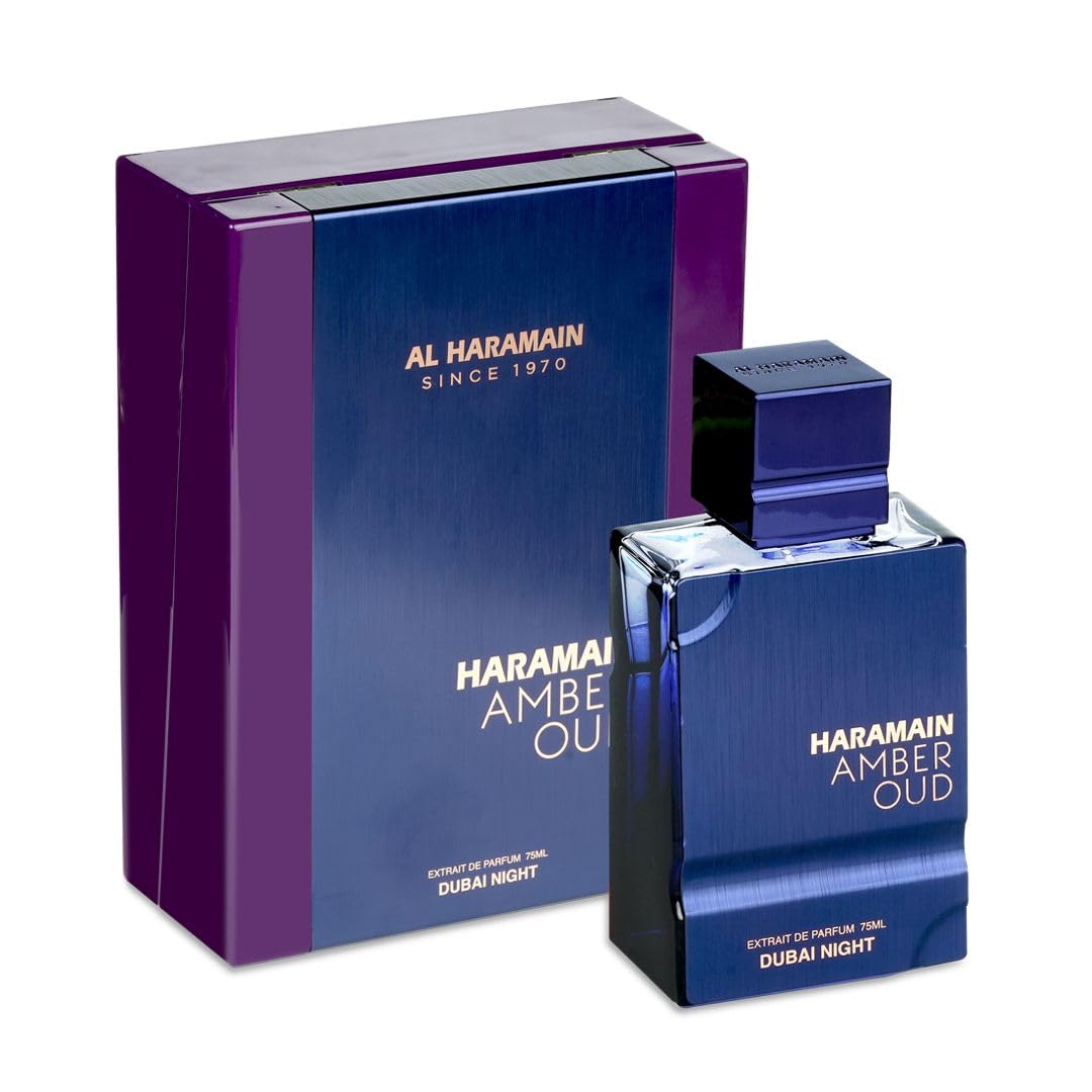 Al Haramain Amber Oud - Dubai Night - Cologne for Men and Women - Bergamot, Tonka Bean Fragrances - Long Lasting Perfume for Men and Women - 2.5 oz - Annabellen