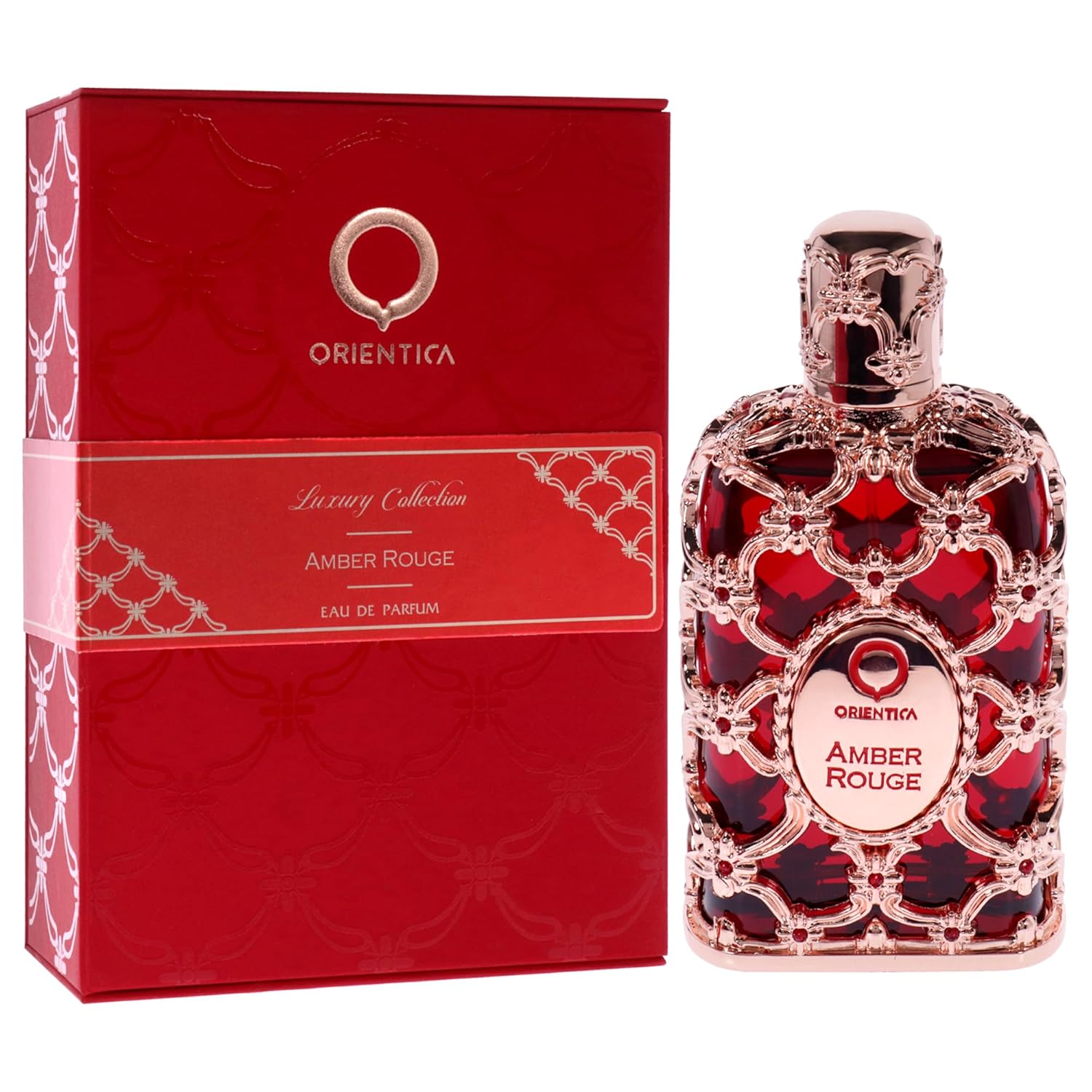 Orientica Luxury Collection Amber Rouge, Eau de Parfum, 80ml, Unisex Fragrance with Jasmine and Amber - Annabellen