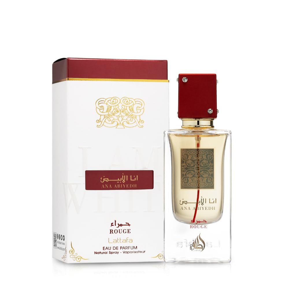 Lattafa Perfumes Ana Abiyedh Rouge for Unisex Eau de Parfum Spray, 2.0 Ounce / 60 ml - Annabellen