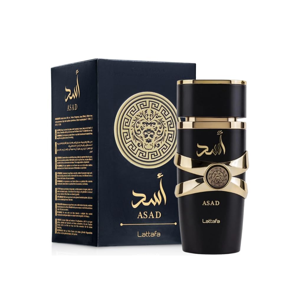 Lattafa Perfumes Asad for Unisex Eau de Parfum Spray, 3.4 Ounce - Annabellen